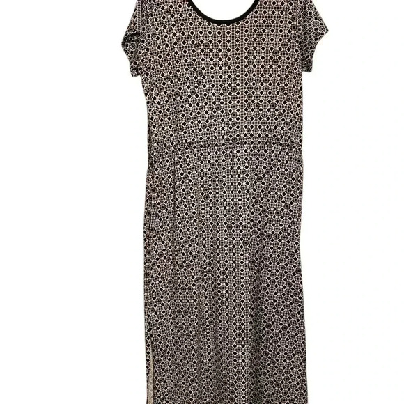 Talbots Black/White Maxi Dress - Picture 2 of 5